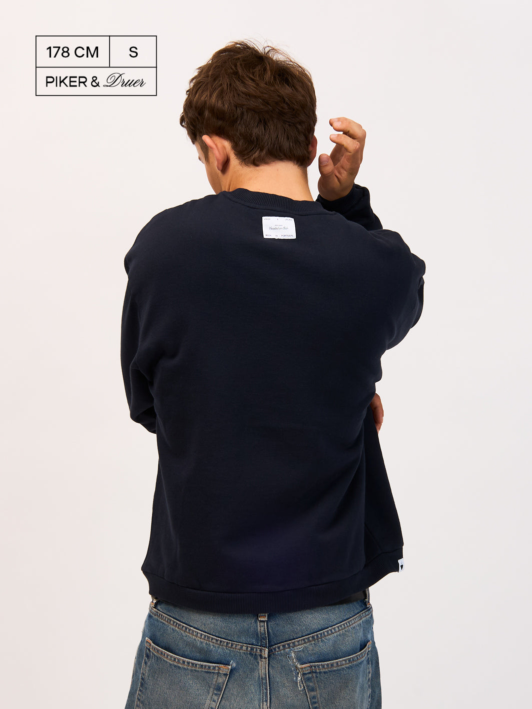 Unisex Crewneck - Dark blue with with P&D logo